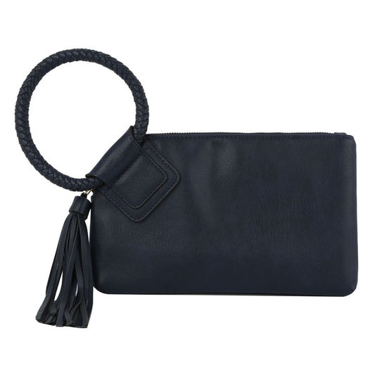 Fashion Cuff Handle Tassel Wristlet Clutch Handbag