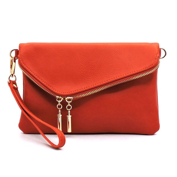 Fashion Envelope Foldover Clutch Handbag