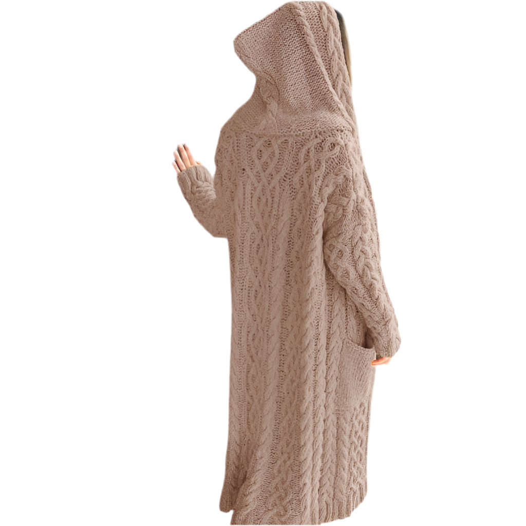 Long Hooded Cardigan